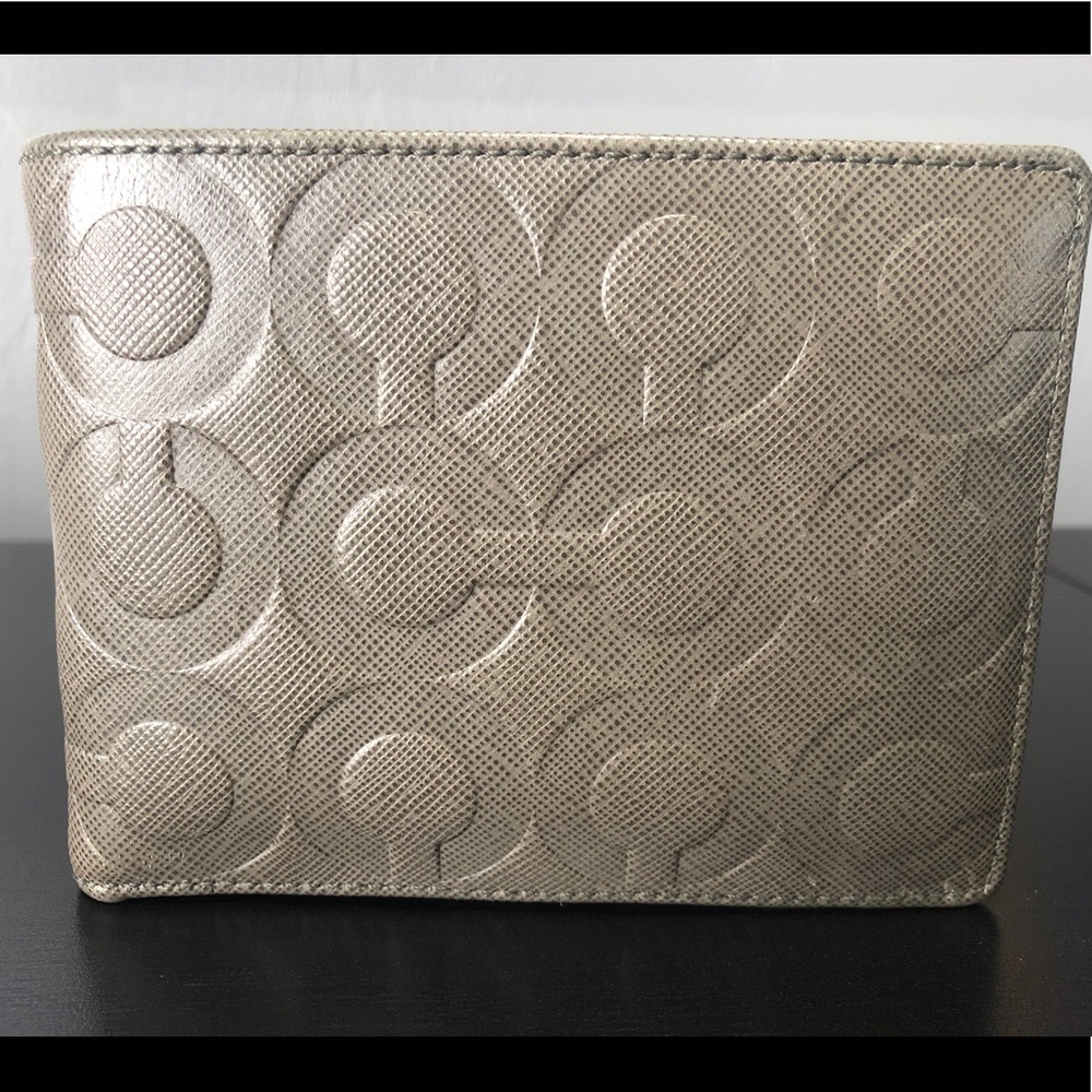NWOT Men’s Coach C leather wallet